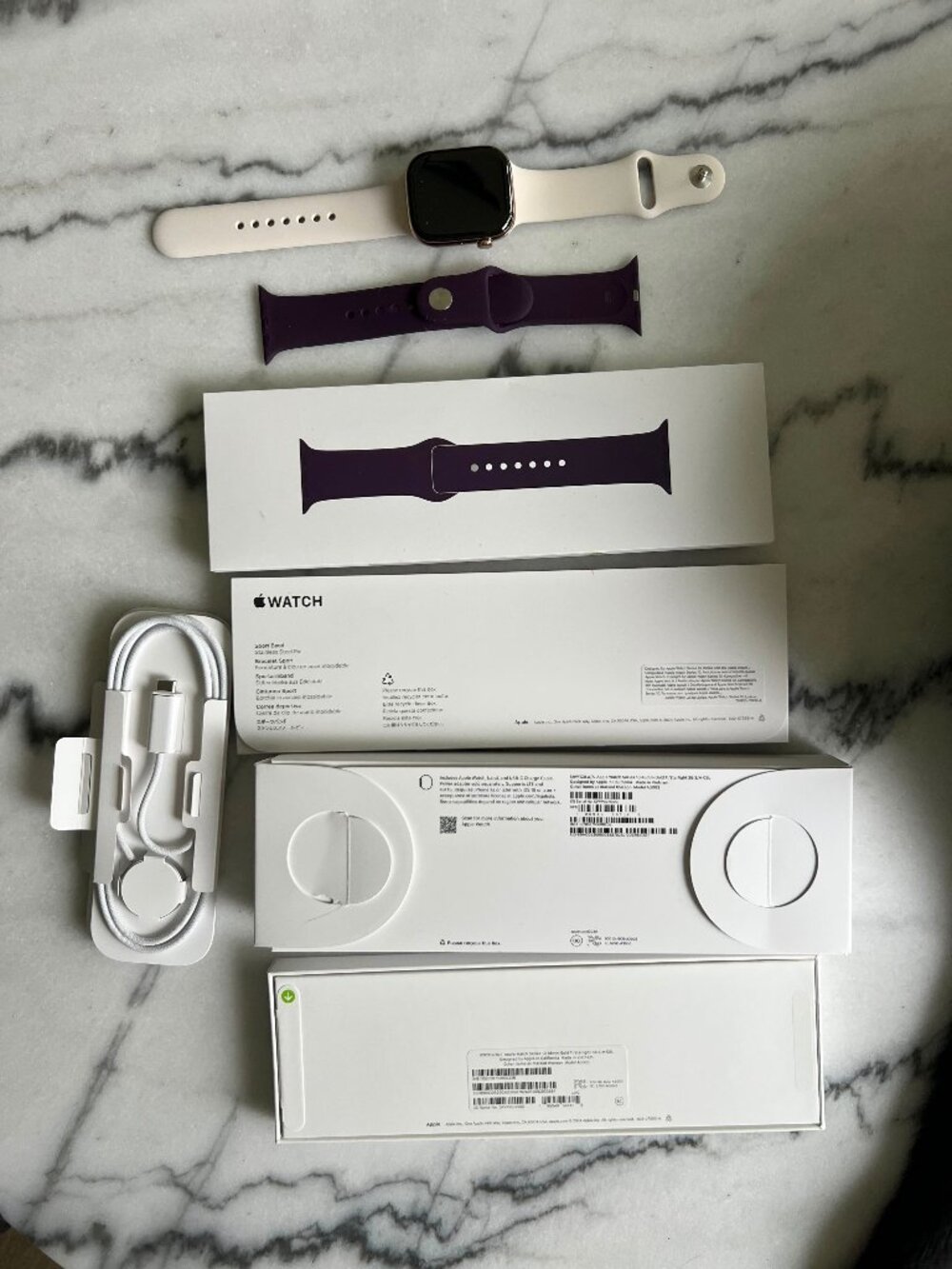 Apple Watch Series 10 GPS +Cellular 46mm Gold Titanium Case with Sport Band S/M